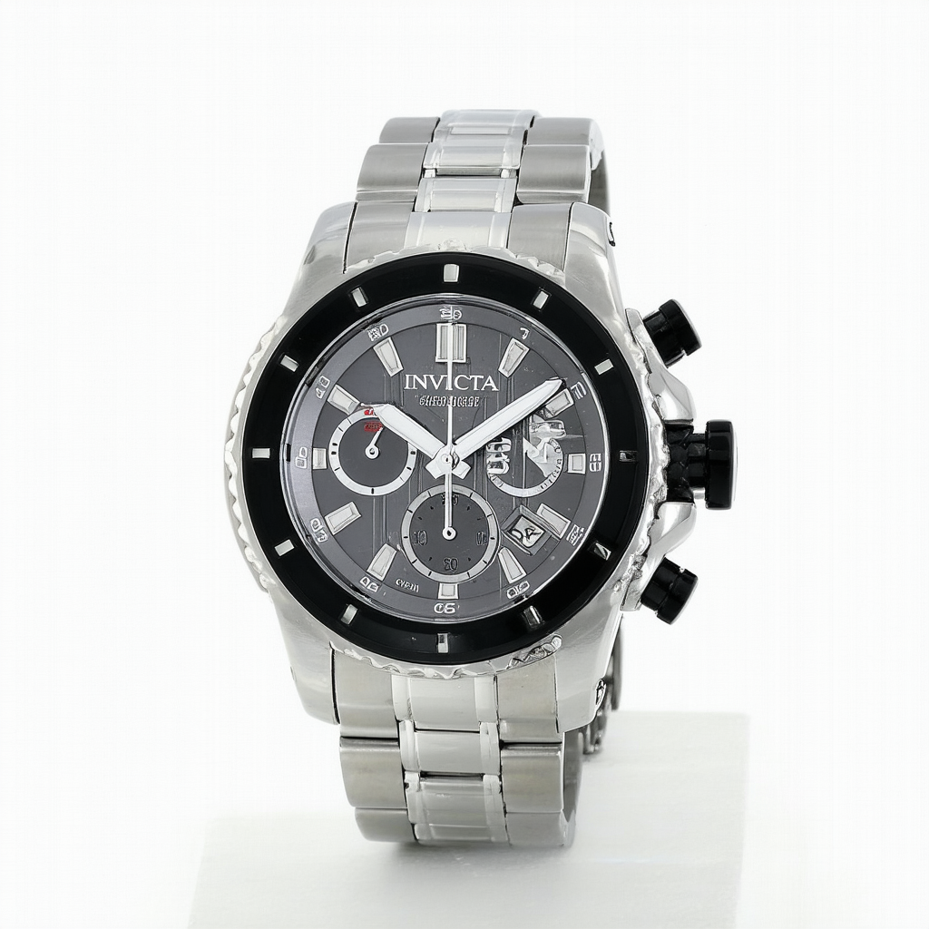 Invicta 0881 Stainless Steel Signature Ocean Ghost Chronograph Watch (Gray)