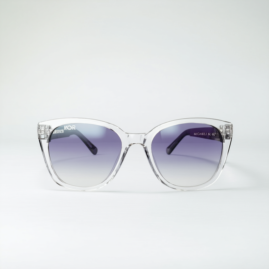Michael Kors MKS 678 Marrakech 971 Clear/Silver Oversized Fashion Sunglasses