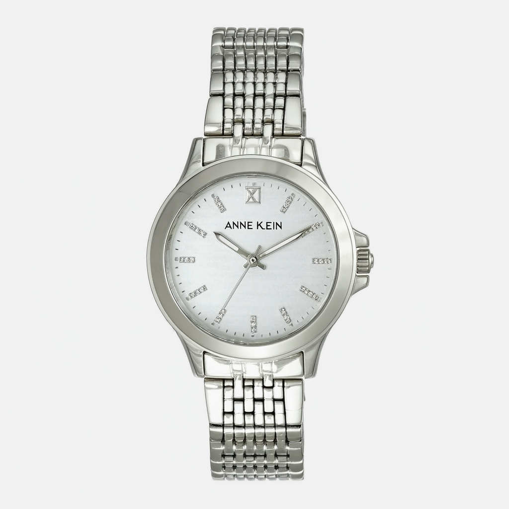 Anne Klein Women's AK/2431WTSV Silver-Tone Bracelet Watch