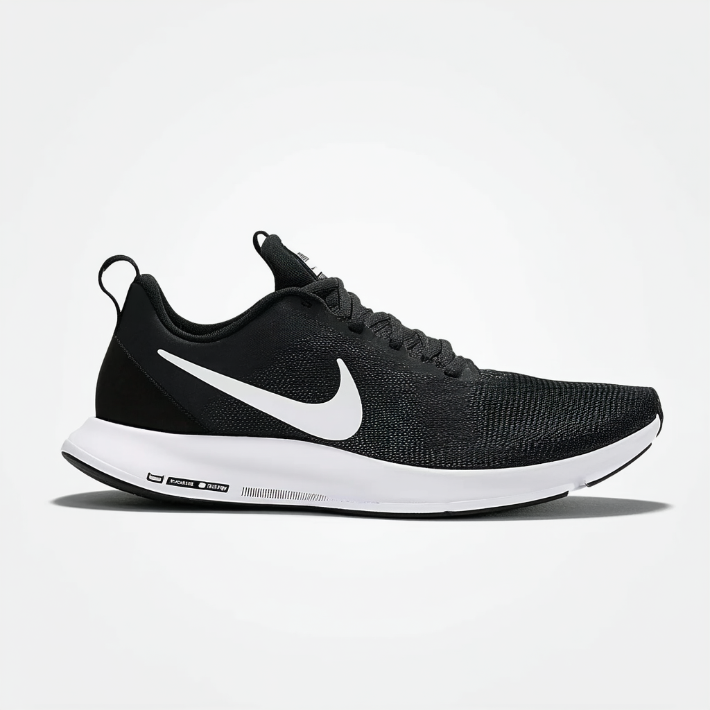 Nike Men's Roche One Hyp BR Running Shoes-Black/Black-White-7