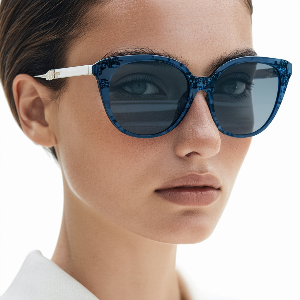 Michael Kors IDA MK1019 Sunglasses 116755-59 - Navy/silver-tone Frame, Navy MK1019-116755-59