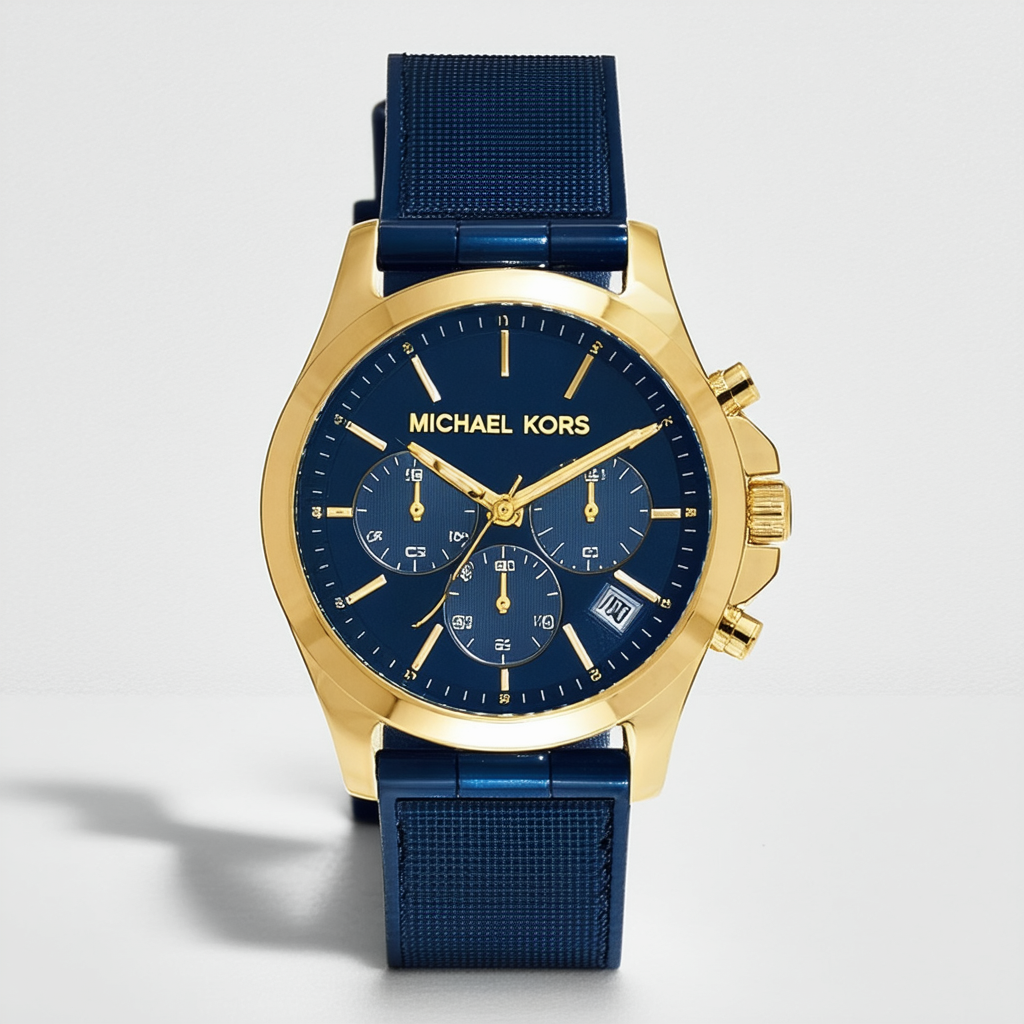 Michael Kors Men's MK8338 - Channing Gold/Navy Watch
