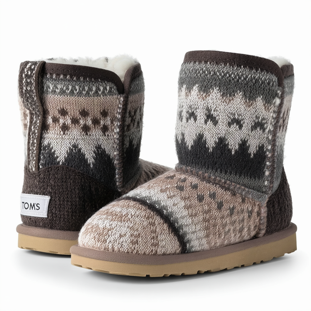 TOMS Classics Multi Knit Shearling 10006168 Women's 5