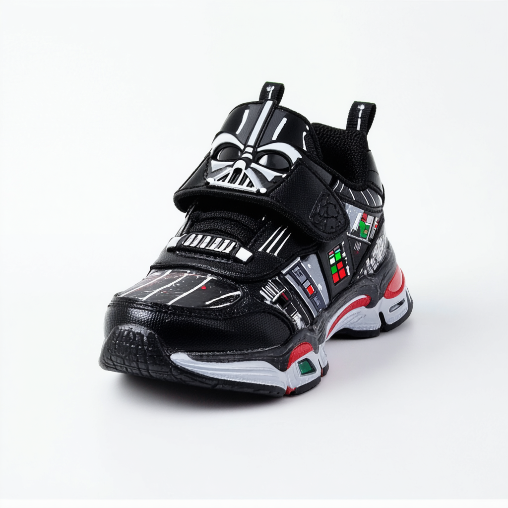 Skechers Boy's Star Wars Darth Vader Sneaker, Black/Red, 11