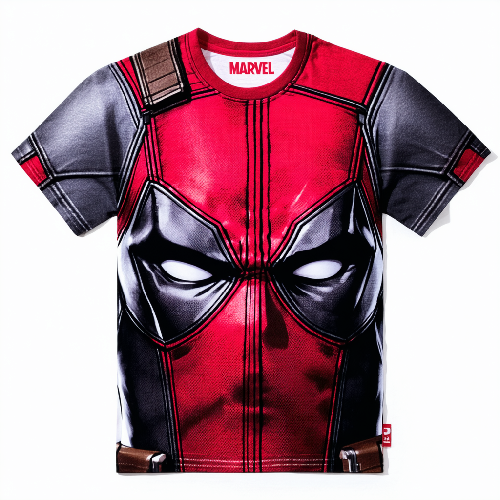 Marvel Big & Tall Classic Deadpool Men's Tops Short Sleeve Tee Shirt