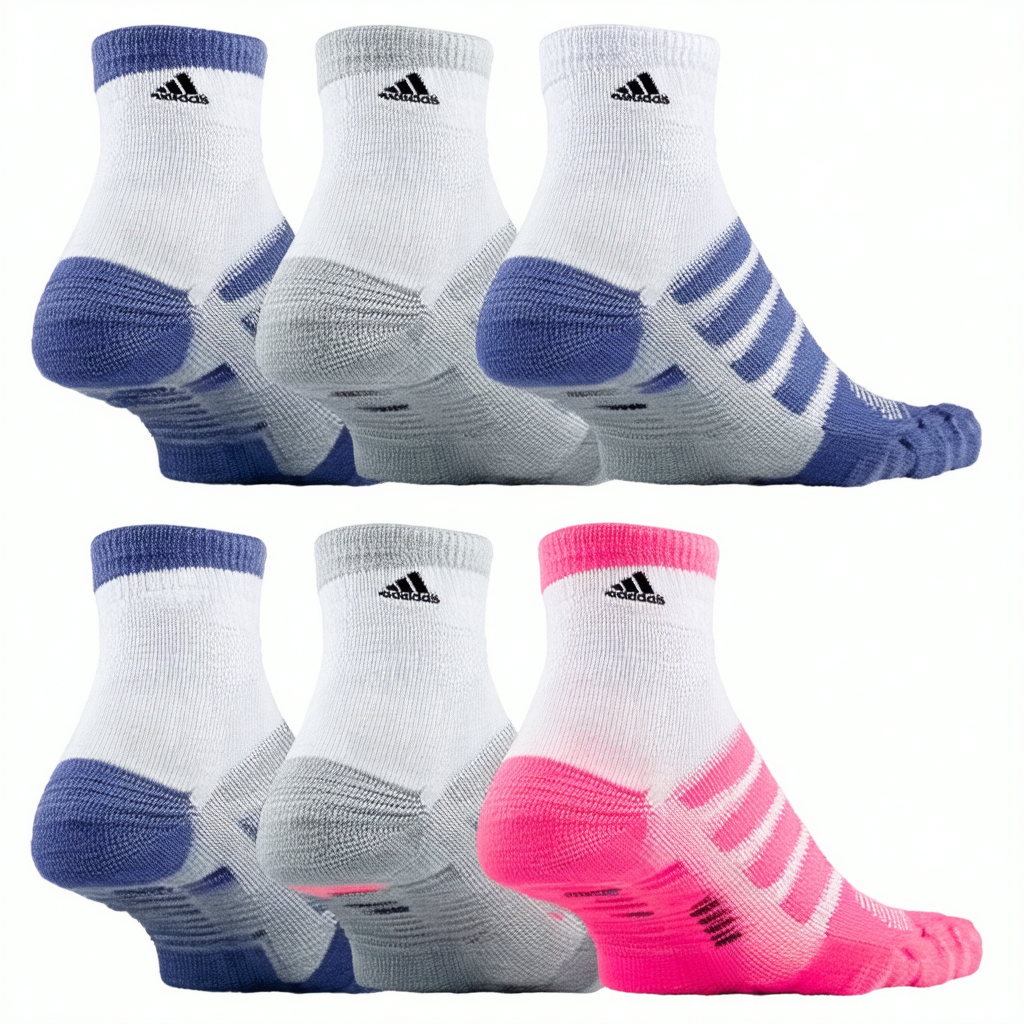 adidas Girl's Superlite Low Cut Socks (6-Pack)