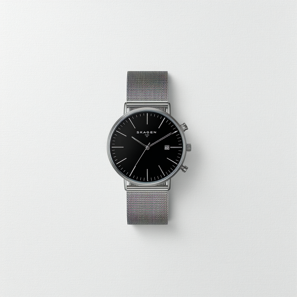 Skagen Men's SKW6354 Signatur Titanium and Steel-Mesh Watch