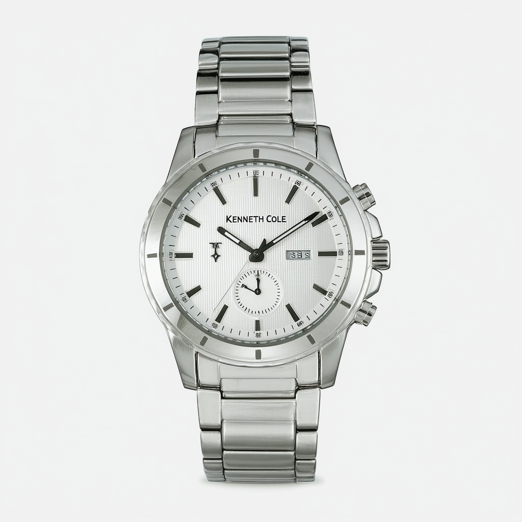 Kenneth Cole Bracelet Silver-Tone Dial Men's Watch #KC3854