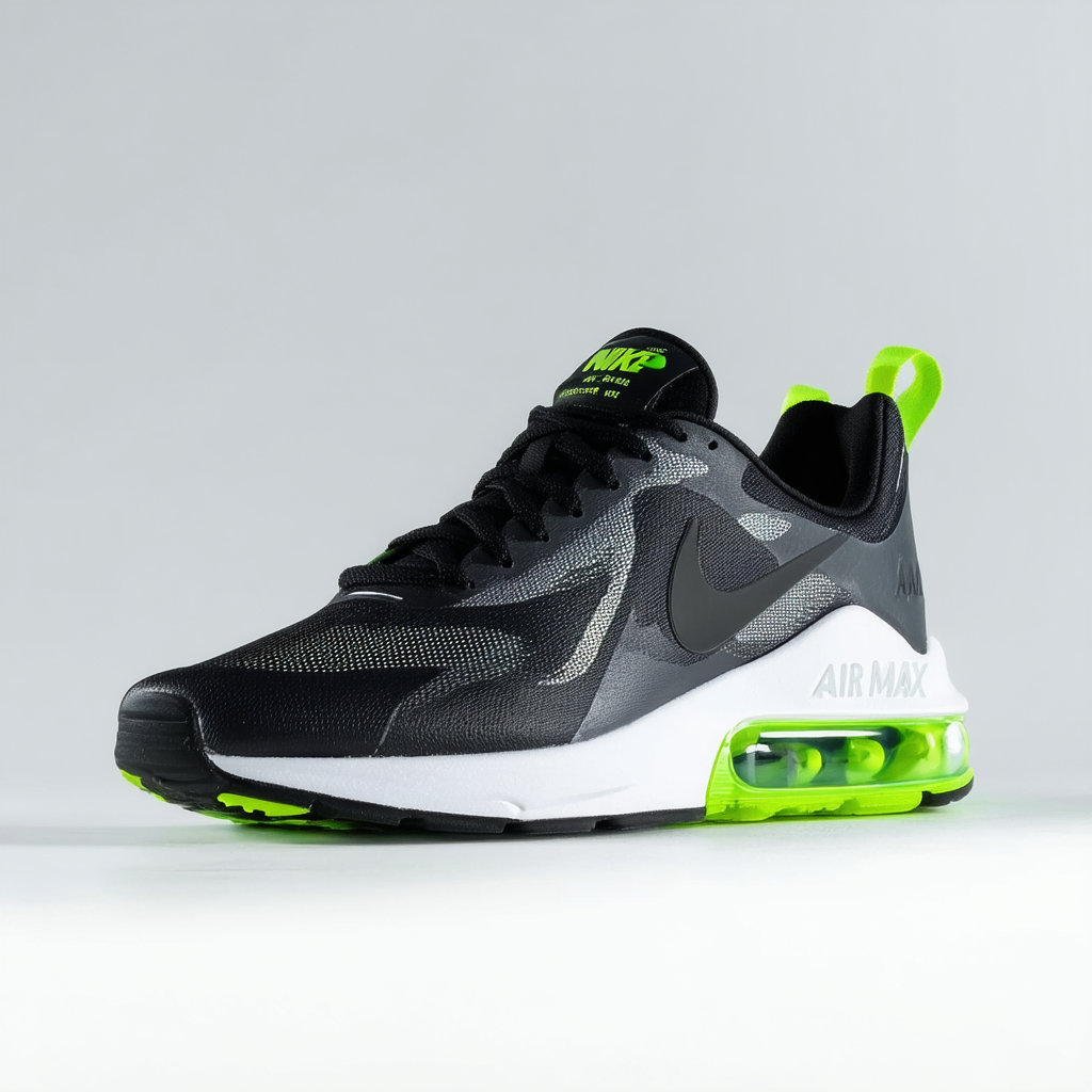 NIKE Air Max Motion Men's Sneakers Black/Venom Green/Grey 631767-003