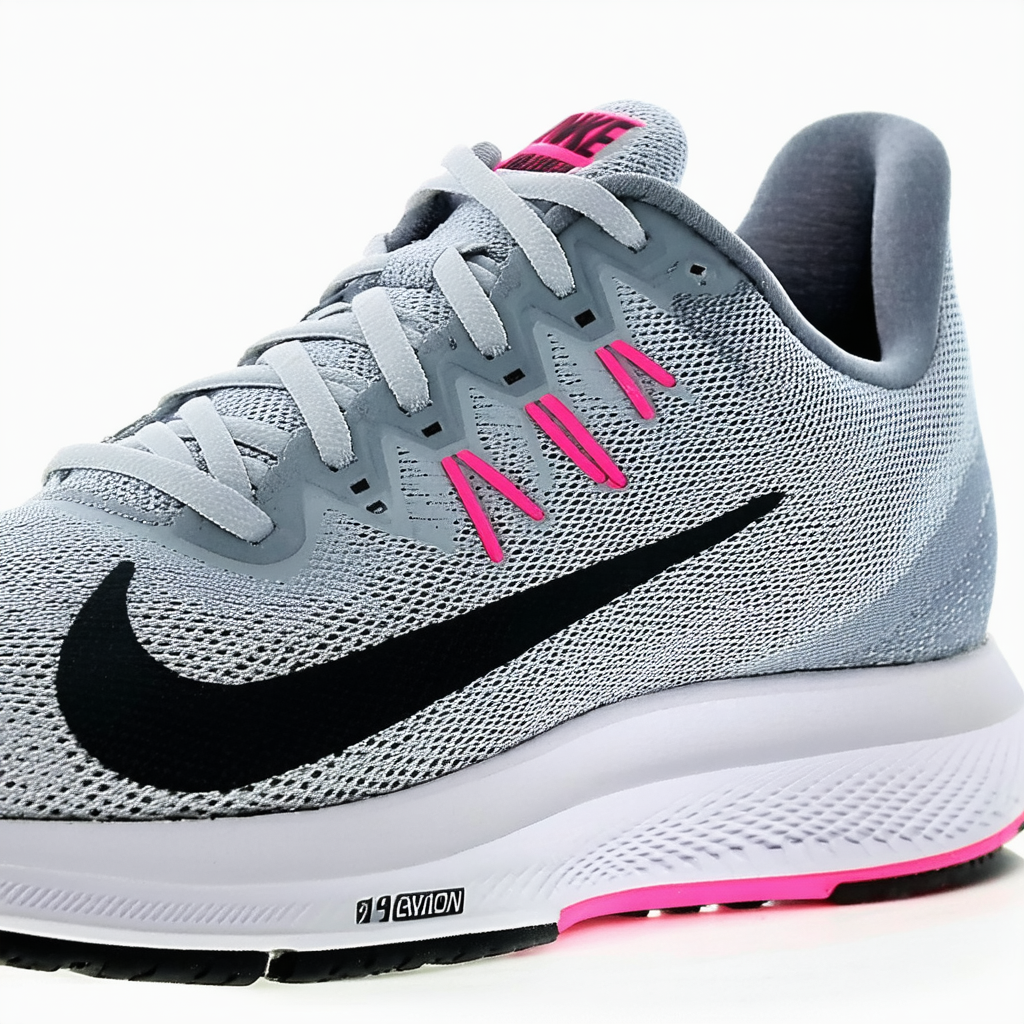 Nike Women's Dual Fusion Run 3 Running Shoe Grey Mist/Pink Pow/Black Size 10 M US