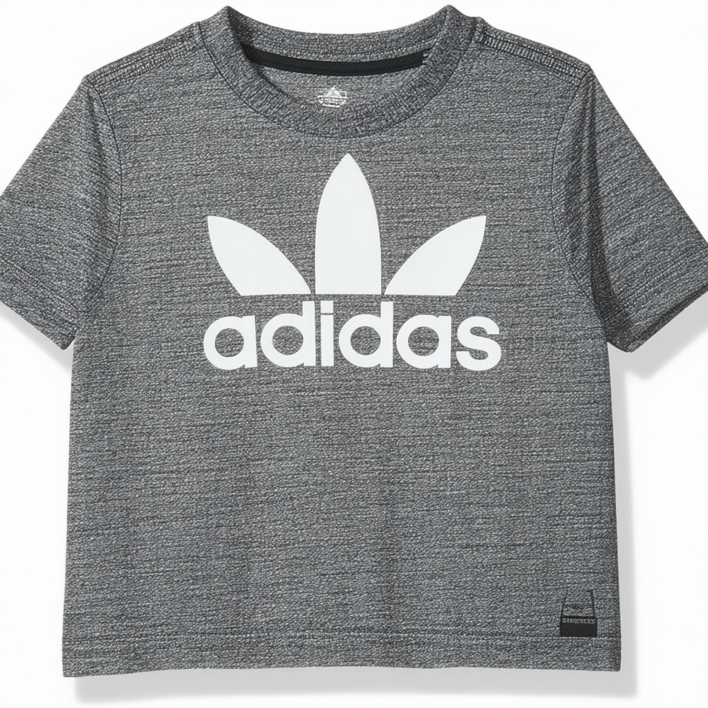 adidas Boys' Short Sleeve Baller Heather Tee