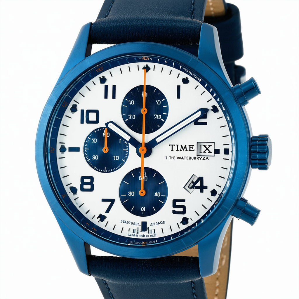 Timex Men's TW2P75400ZA The Waterbury Chronograph Analog Display Quartz Blue Watch