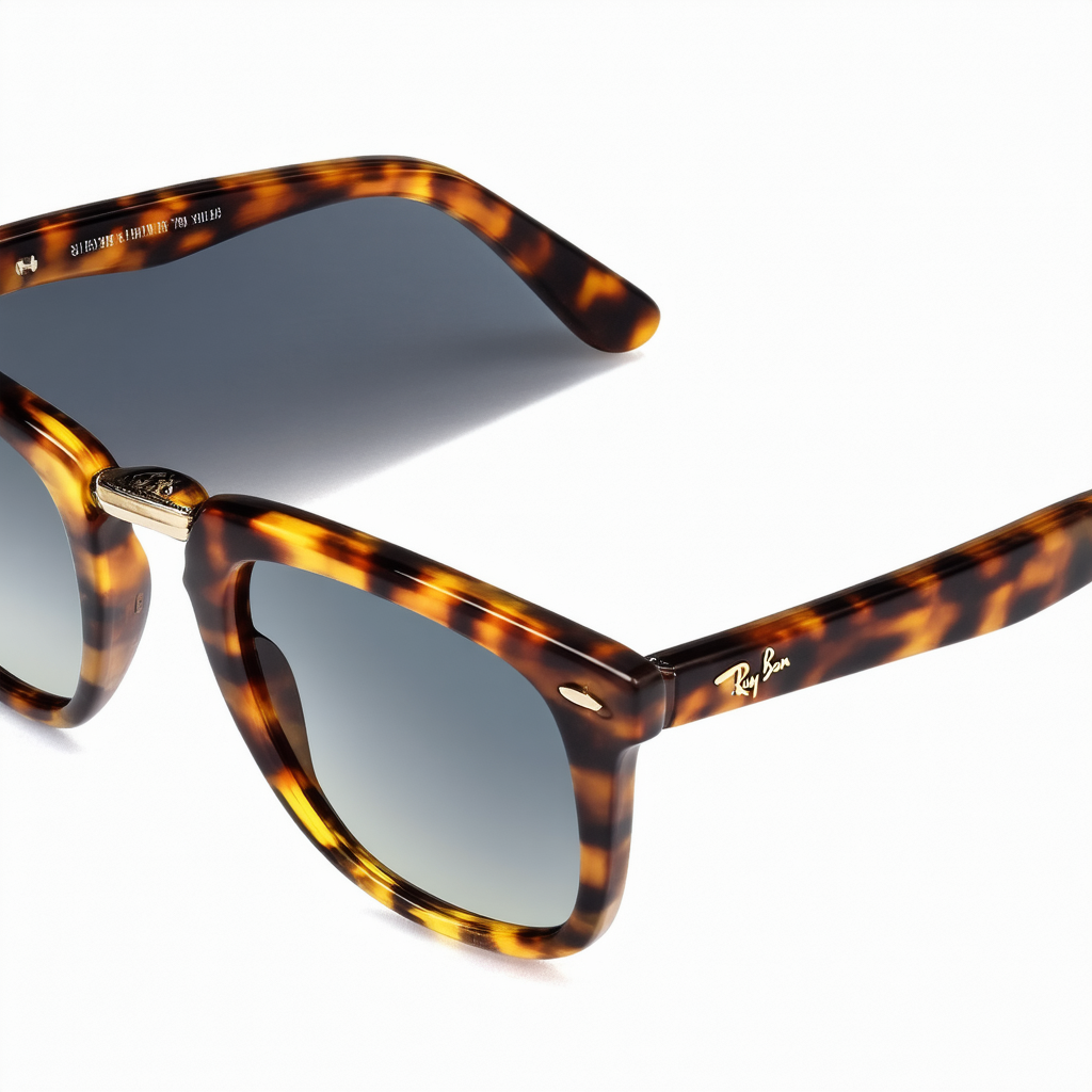 Ray-Ban Rb2183 Square Sunglasses, Top Havana Brown/Honey/Brown Gradient Mirrored Blue, 53 mm