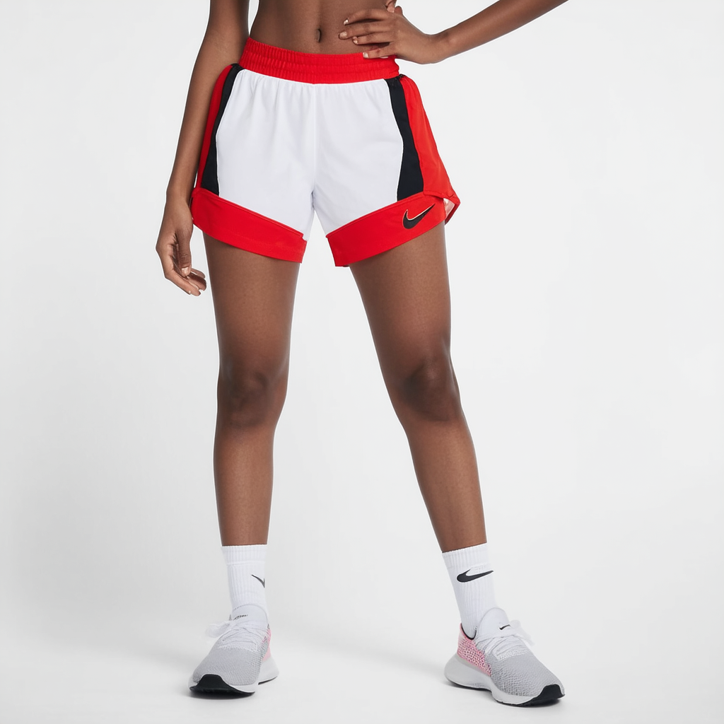 Nike Women's Tempo Colorblocked Running Shorts, Red, XS