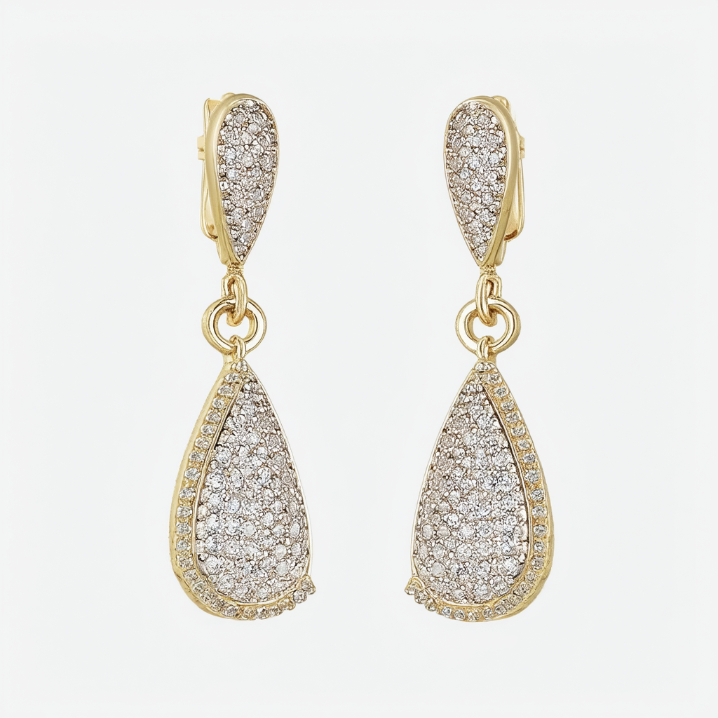 Jessica Simpson Pave Drop Earrings