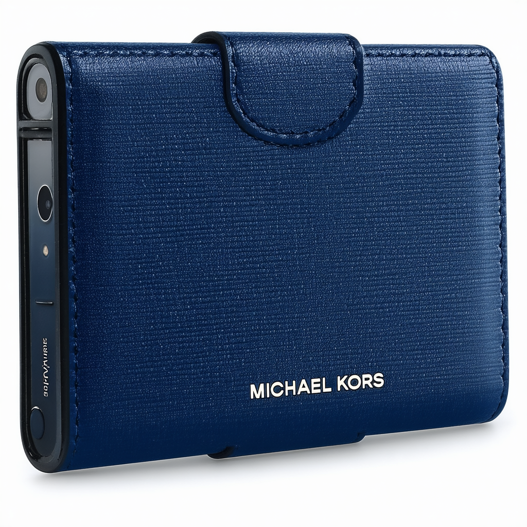 Michael Kors Duracell Powermat Kit in Iphone 5/5s in Signature Heritage Blue/navy