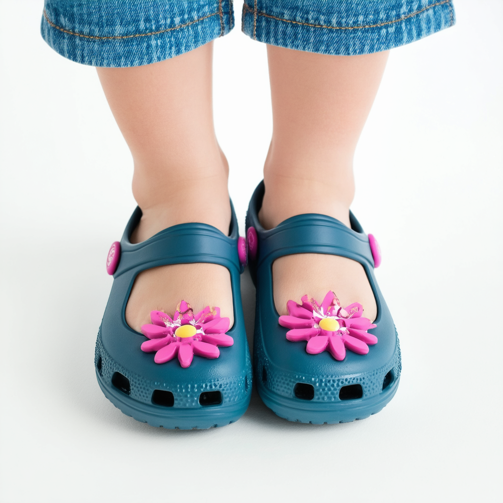 Crocs Girls' Genna Tropic Flower Mary Jane