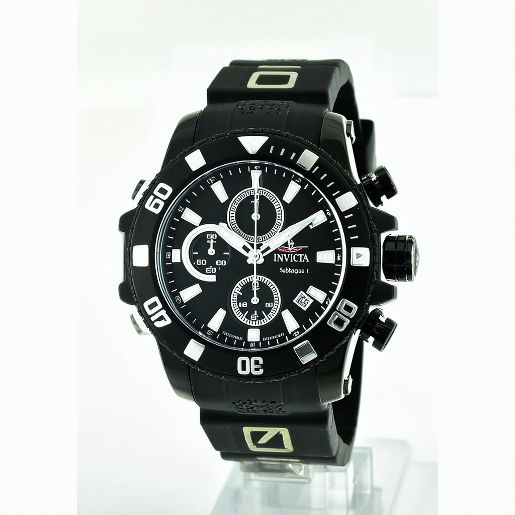 Invicta Men's 6046 Subaqua Collection Noma III Chronograph Black Rubber Watch