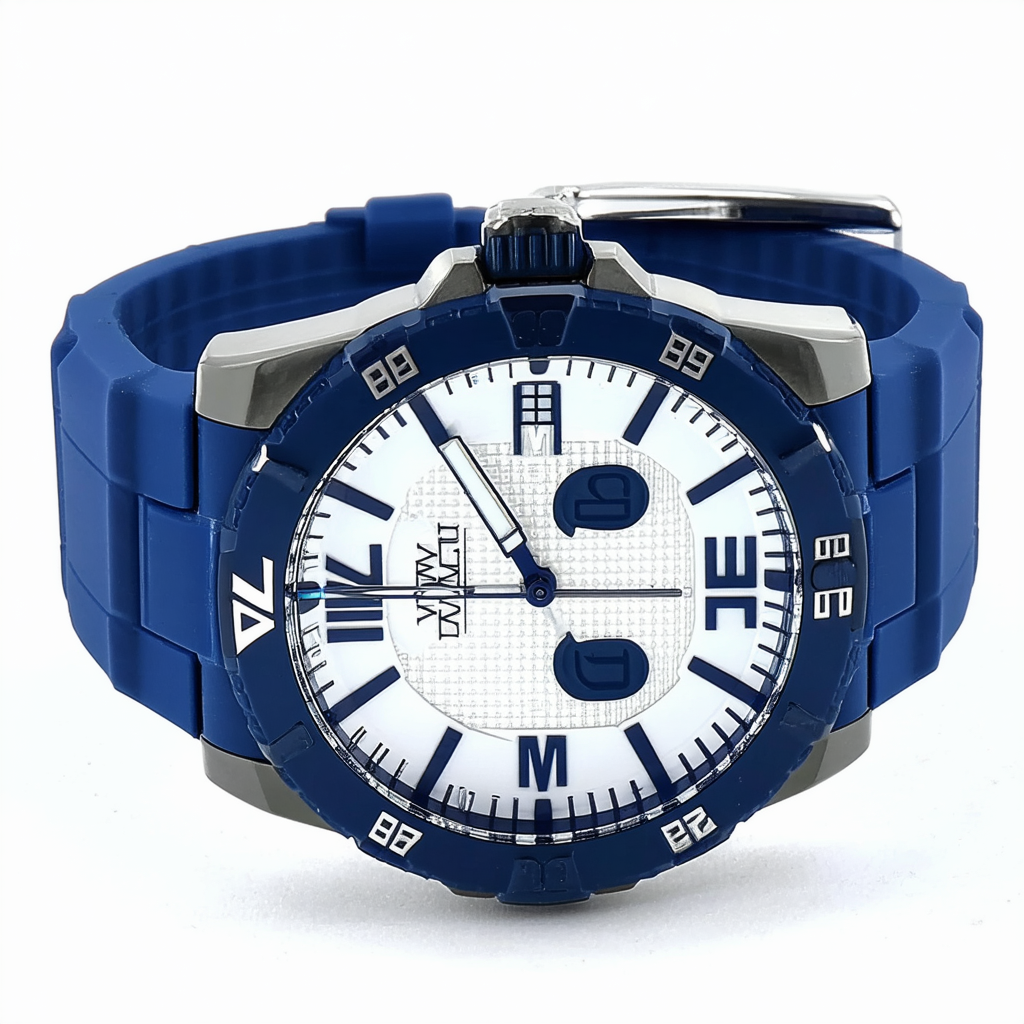 Invicta Men's Speedway Stainless Steel Quartz Watch with Silicone Strap, Blue, 32.65 (Model: 26305)