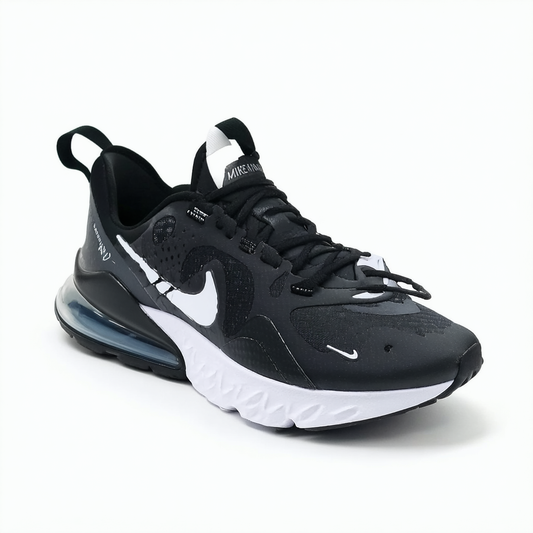 Nike Men's Air Max 270 React Casual Shoes (13, Black/White/Black)