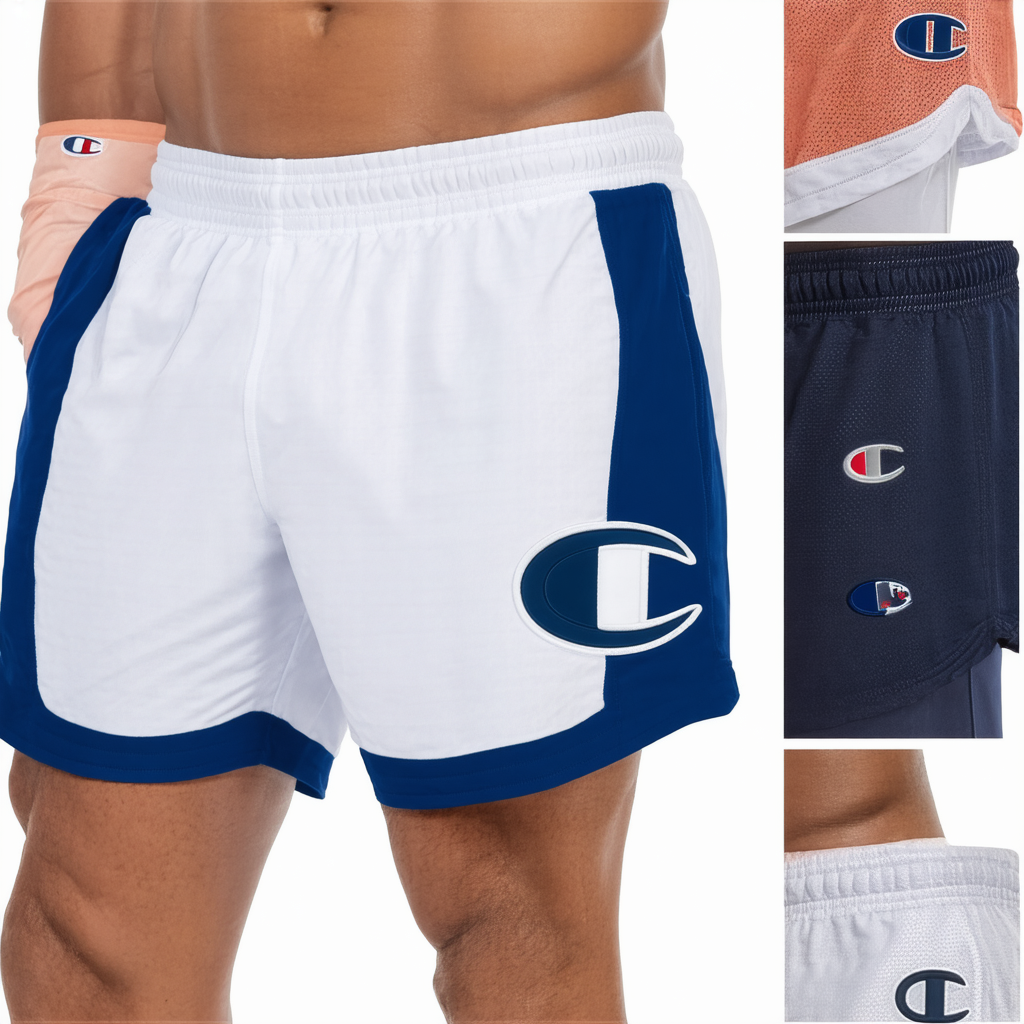 Champion Men's MVP 5" Sport Short With Liner, C Logo (Retired Colors)