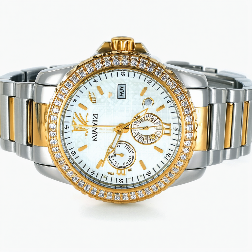 Invicta Women's Angel Quartz Watch with Stainless-Steel Strap, Two Tone, 8 (Model: 24666)