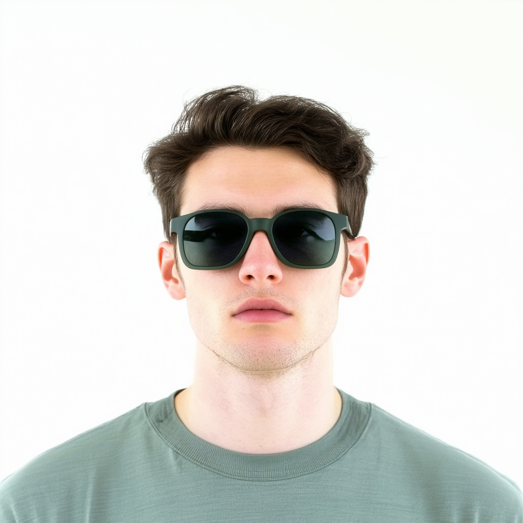 Nike EV1021-330 Essential Navigator Sunglasses (Frame Dark Grey Lens), Matte Seaweed/Black