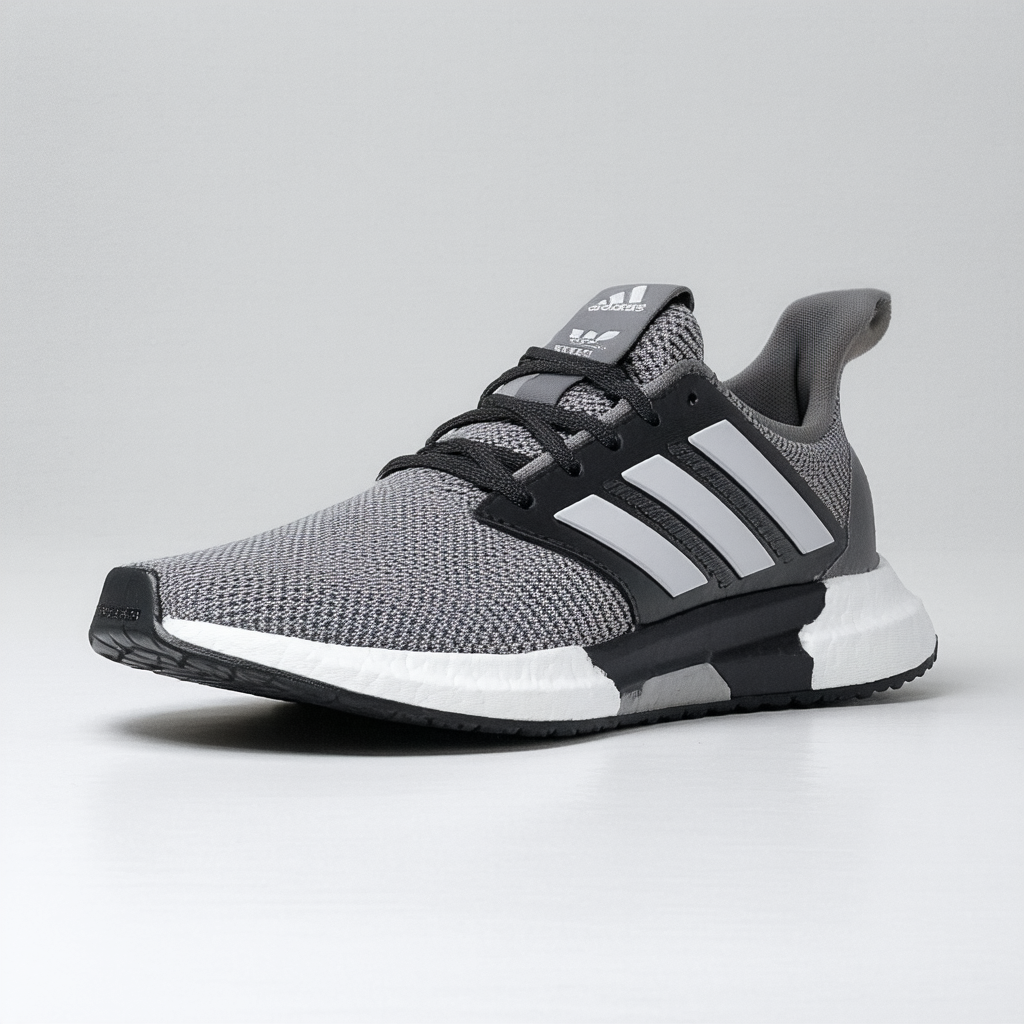 adidas Men's CF Swift Racer Running Shoe, Grey/Black/Grey, 9.5 M US