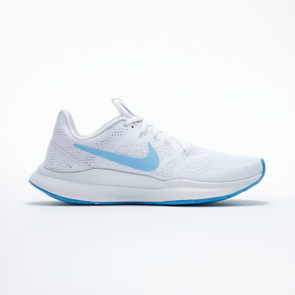Nike Women's View II White/White/Ice Blue Training Shoe 10 Women US