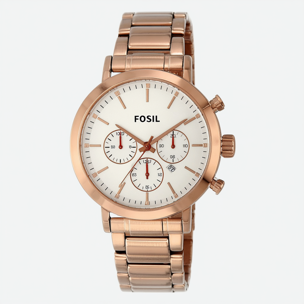 Fossil Women's CH3018 Abilene Chronograph Rose-Tone Stainless Steel Watch