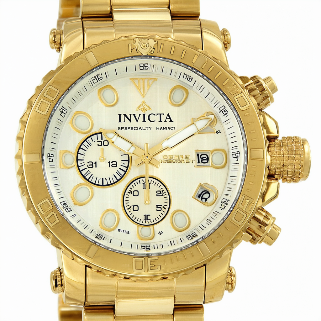 Invicta Men's 14888 "Specialty" 18k Gold Ion-Plated Watch