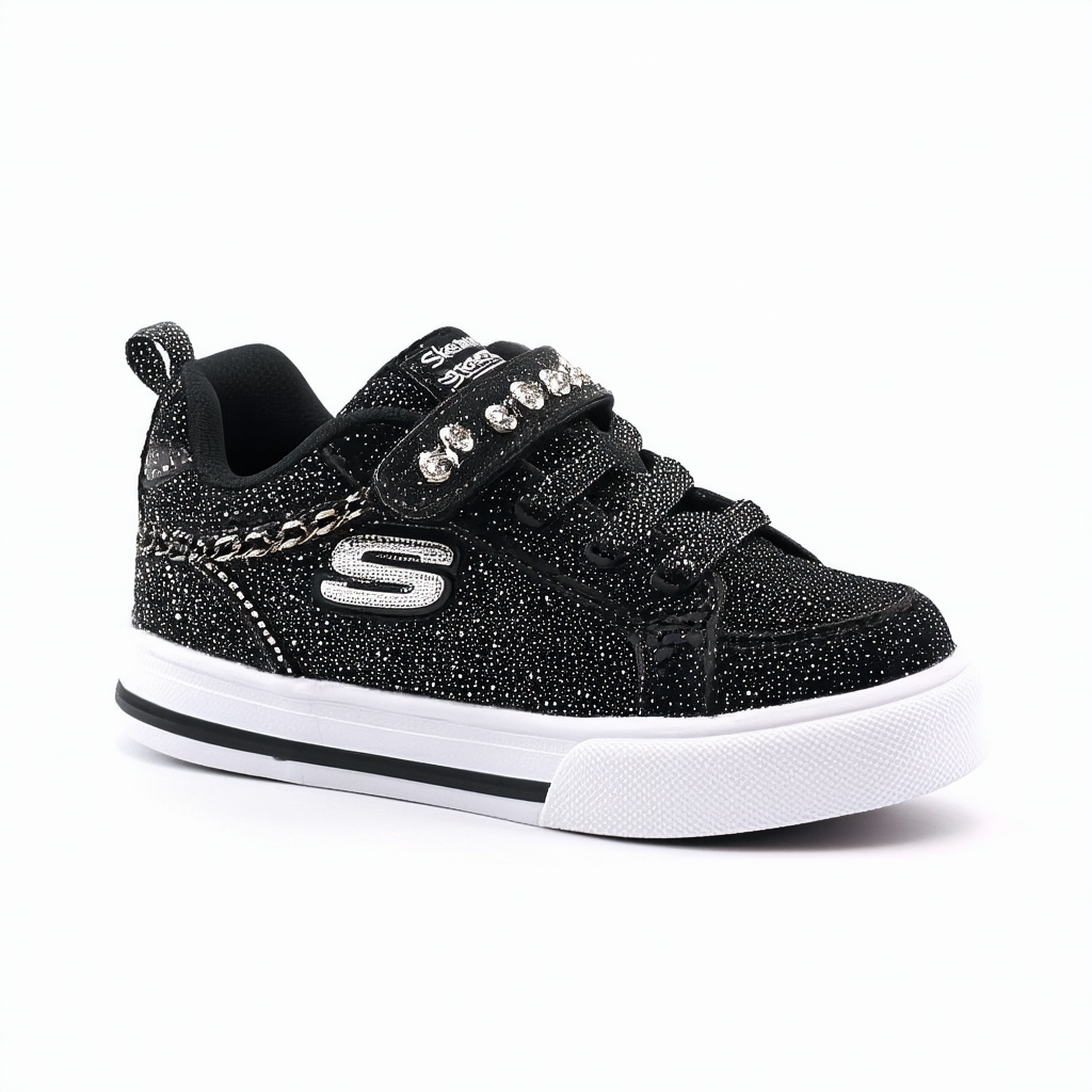 Skechers Unisex-Child Street Shoutouts-Chain Glitz Sneaker