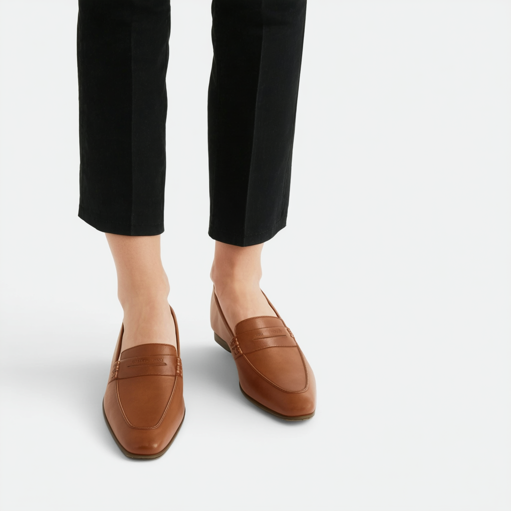 AK Anne Klein Women's Tyrik Leather Penny Loafer