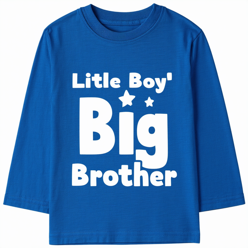 Threadrock Little Boys' Big Brother Typography Toddler T-Shirt