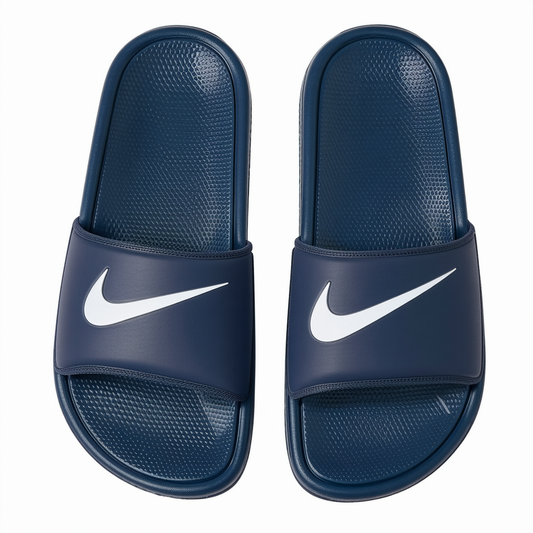 NIKE Men's Kawa Adjustable Slide Sandals Obsidian/Blue
