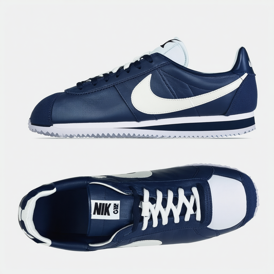 Nike Men's Cortez Basic Leather '06 Casual Shoes 11.5 Men US (Obsidian/White/Obsidian)…