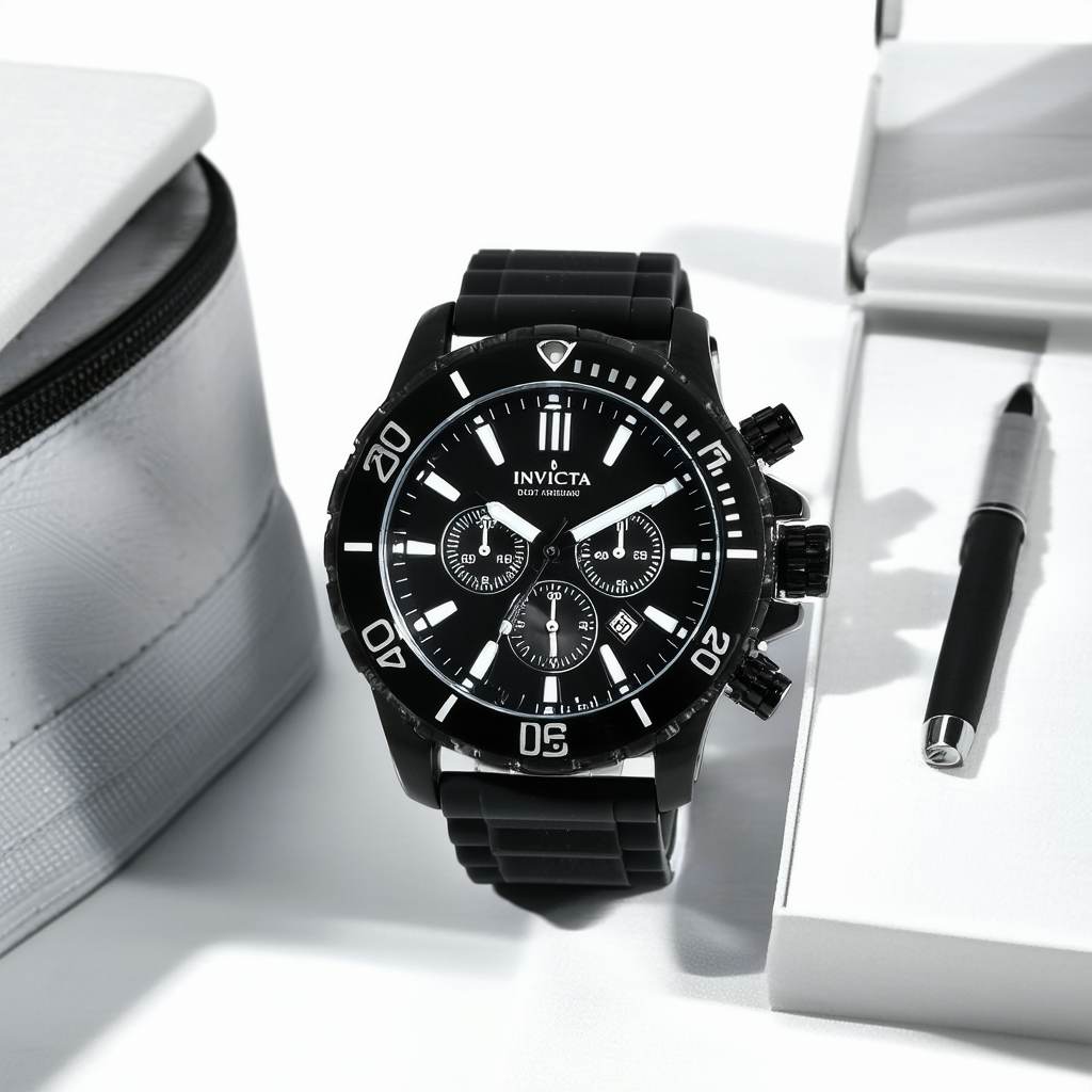 Invicta Men's 10403BBB DNA Urban Black Dial Black Silicone Watch