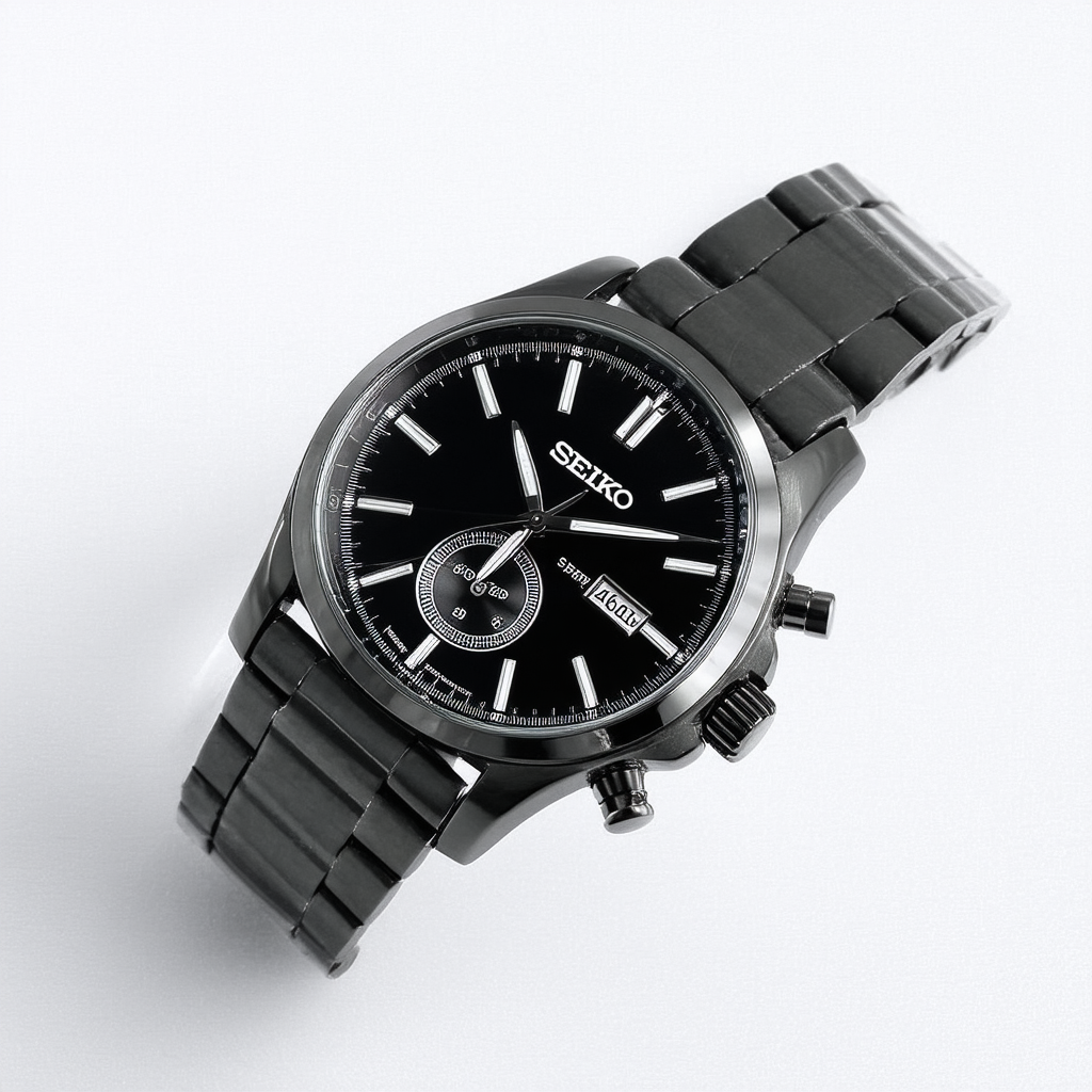SEIKO Men's SNDC39 Black Dial Watch