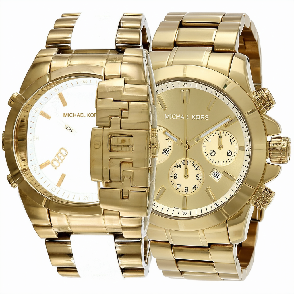 Michael Kors Women's MK5696 - Bradshaw Chronograph Gold/Brown Watch