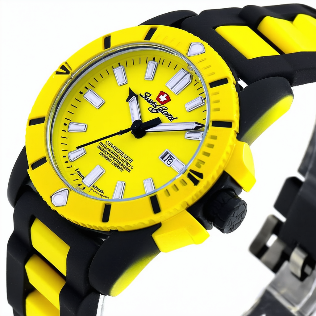 Swiss Legend Men's 10068-GM-014YLSA Commander II Analog Display Swiss Quartz Yellow Watch