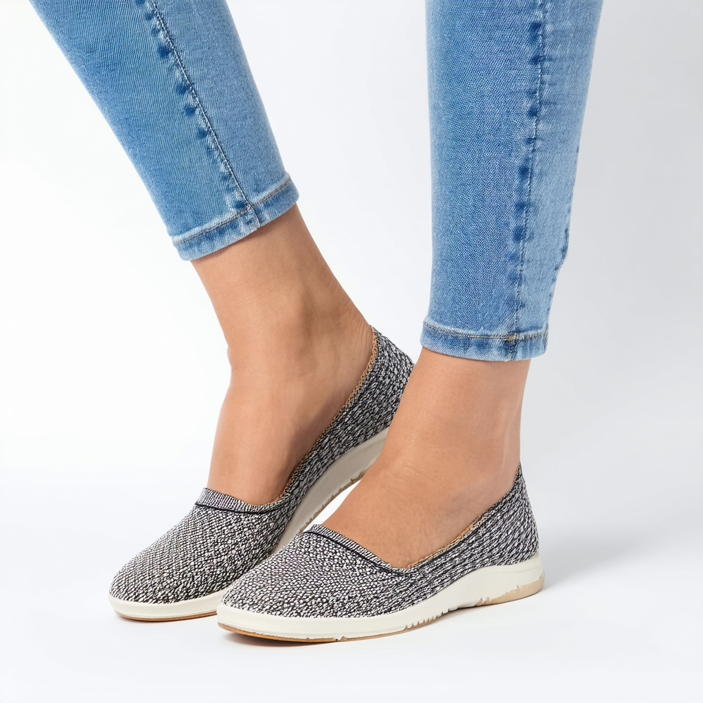 Skechers Women's Cleo-worknit-Engineered Knit Loafer Skimmer Ballet Flat