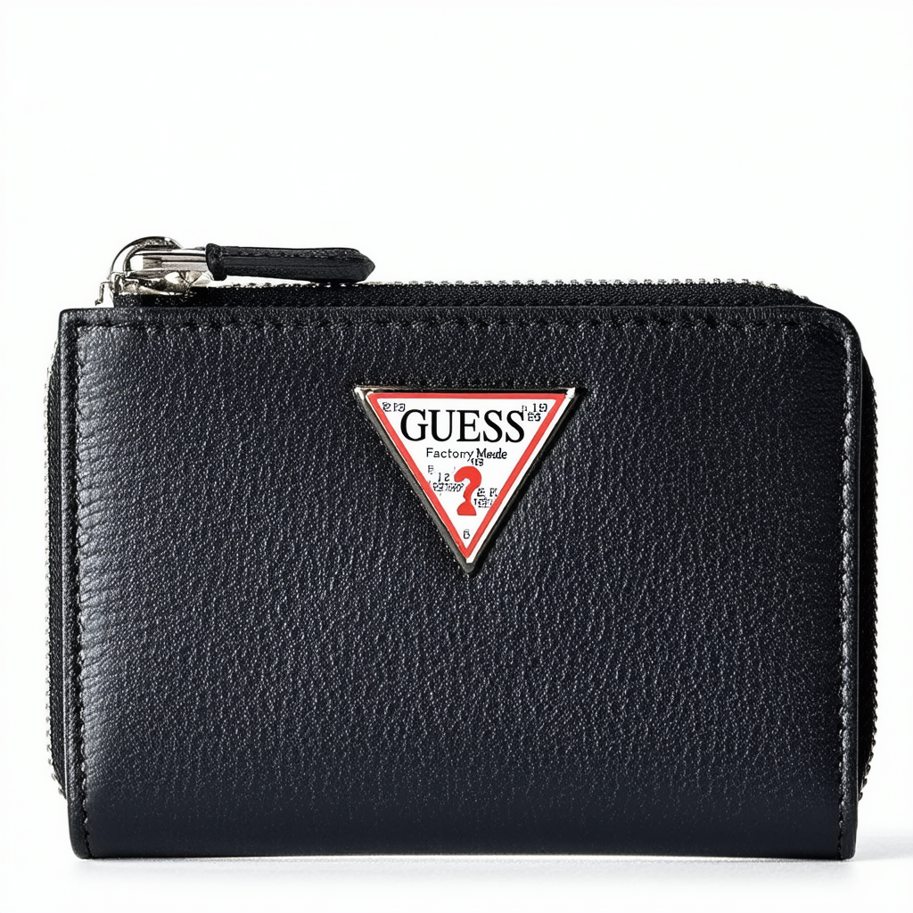 GUESS Factory Meade Logo Zip Wallet