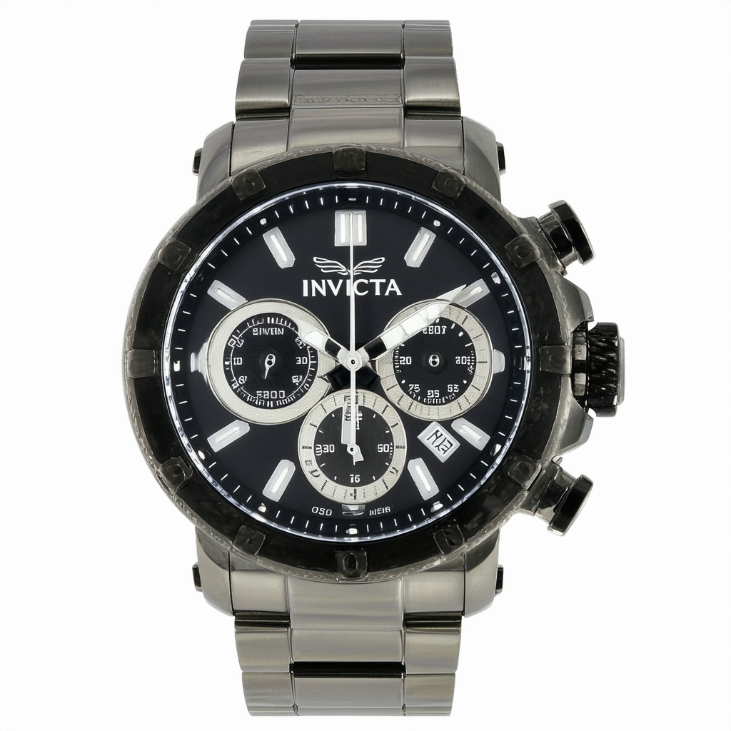 Invicta Men's 6761 Reserve Collection Chronograph Gunmetal Ion-Plated Stainless Steel Watch