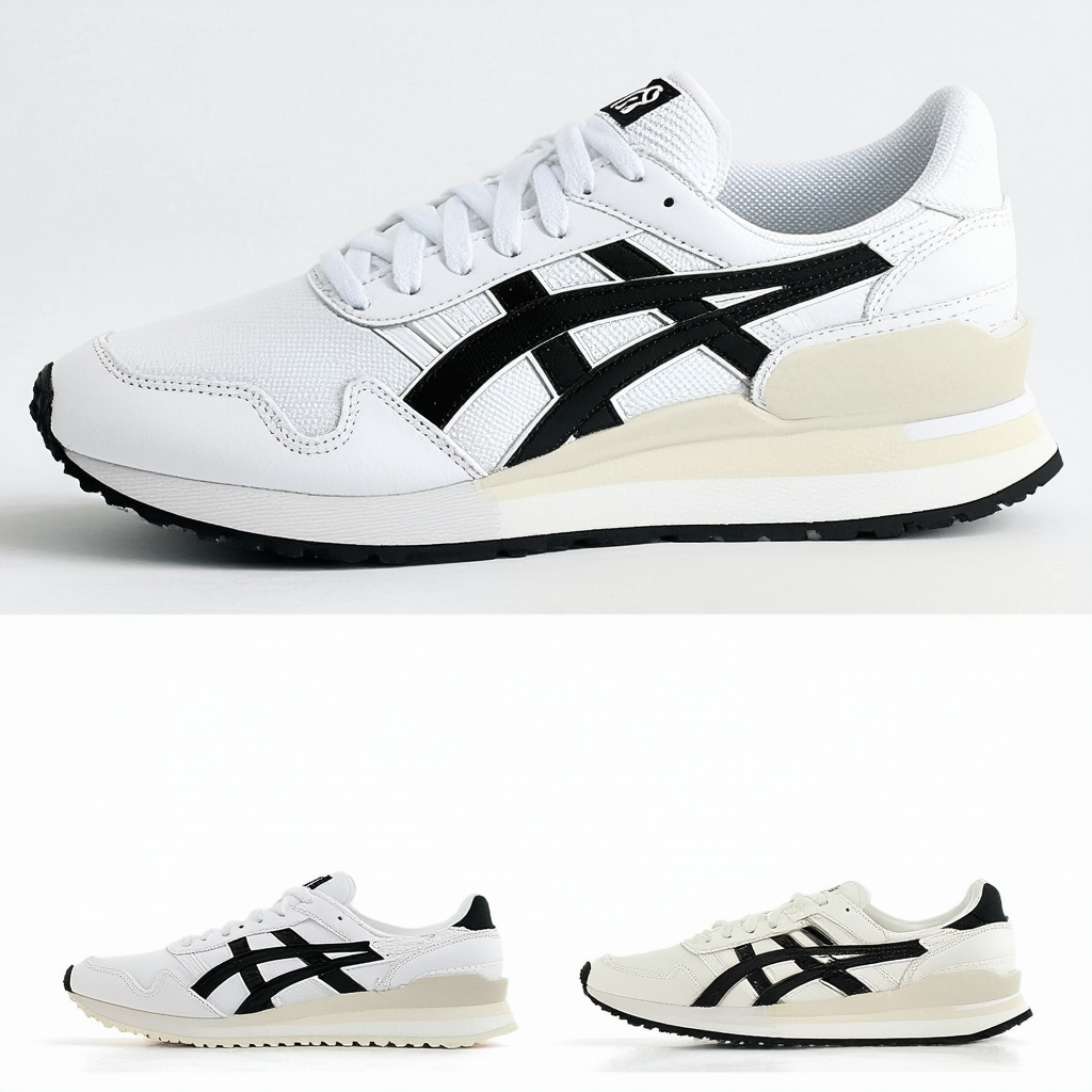 ASICS Women's Tiger Runner Shoes, 7, White/Black