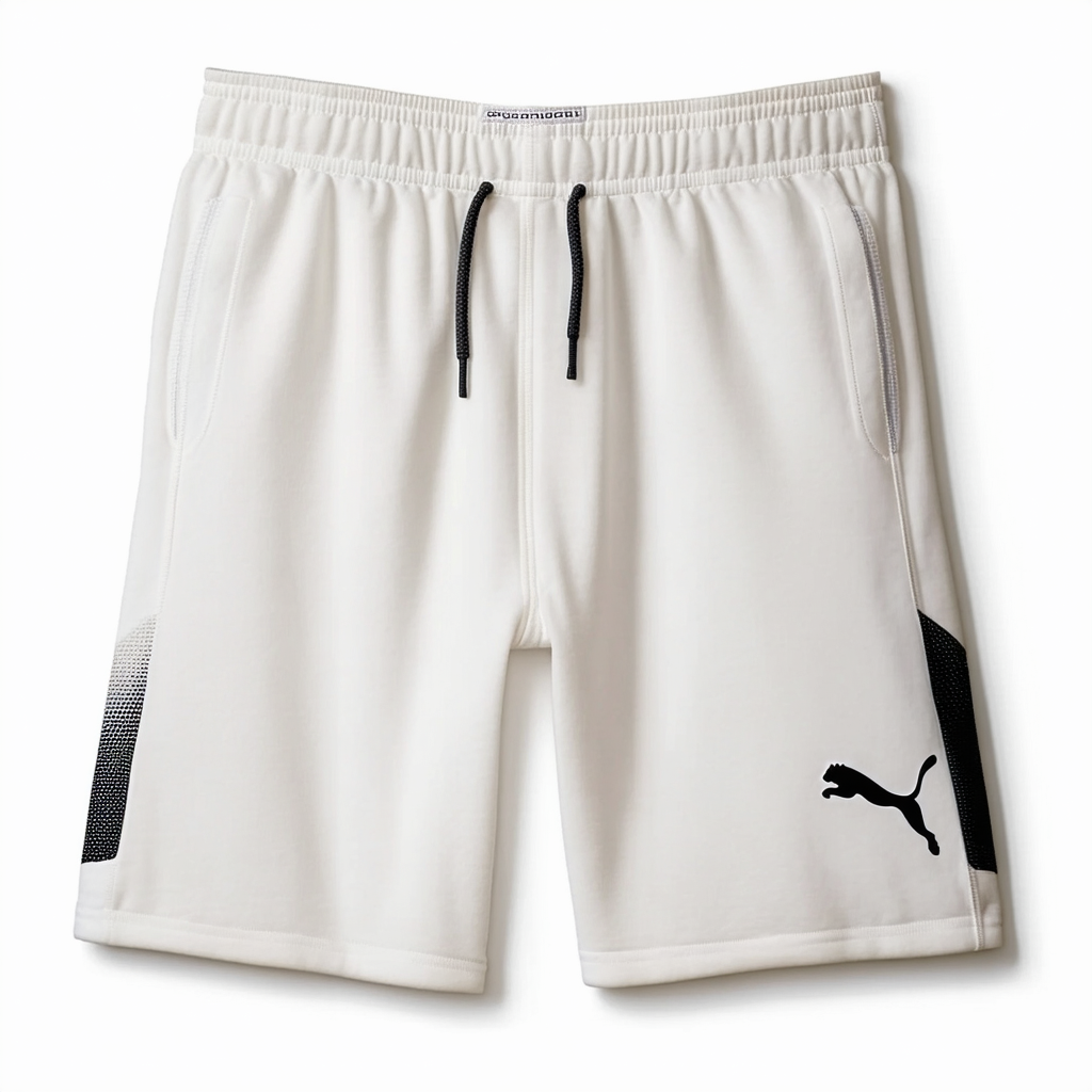 PUMA Men's Elastic Drawstring Waistband Fleece Short