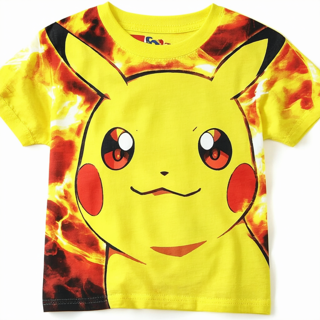Fifth Sun Kids' Pokemon Char Filled Head Boys Short Sleeve Tee Shirt