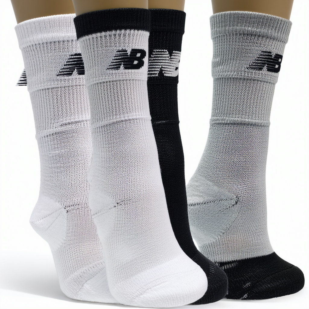 New Balance Unisex 2 Pack Quarter with Coolmax Socks