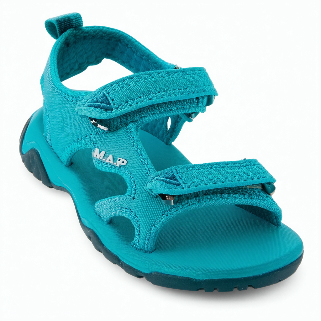 M.A.P. Girl's Ionia Outdoor Sport Sandal, Aqua, 3 M US Little Kid