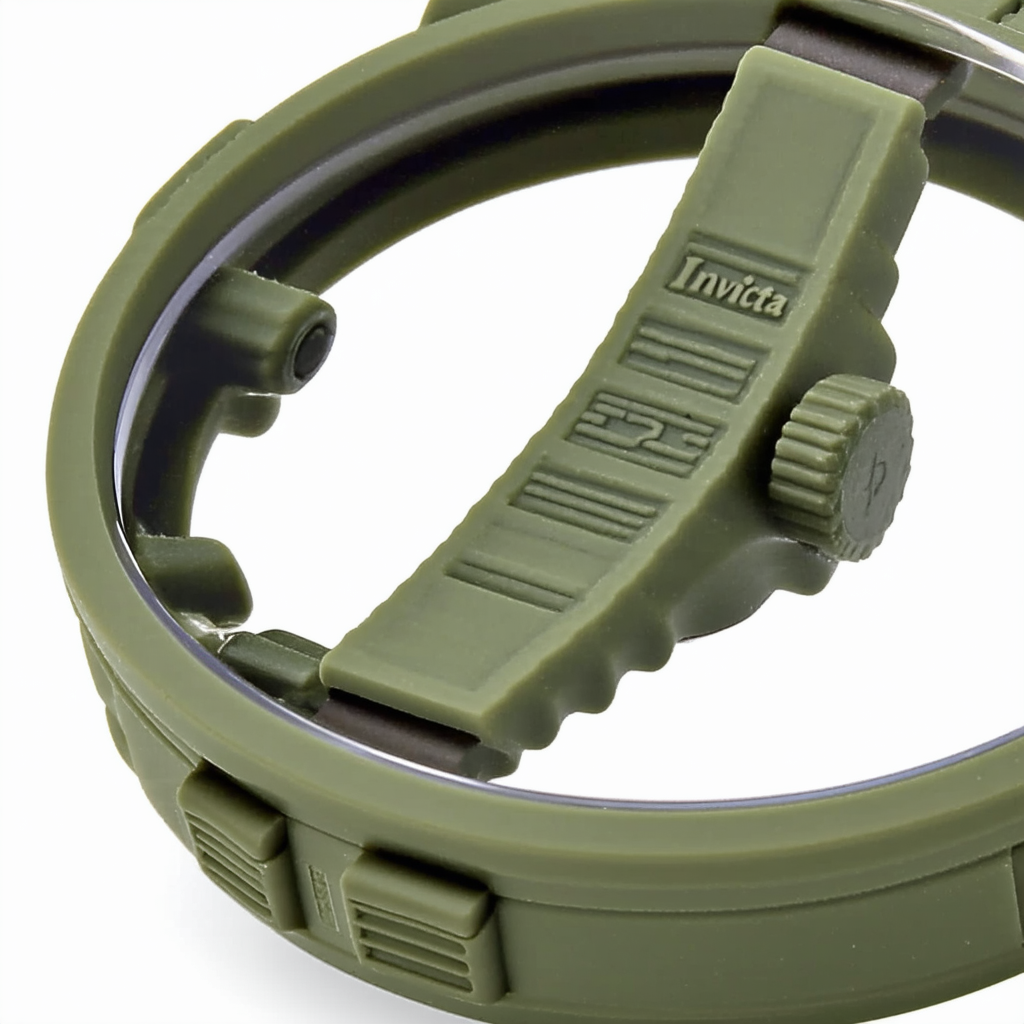Invicta Men's 11650 DNA Bomber Olive Green Dial Olive Green Silicone Watch