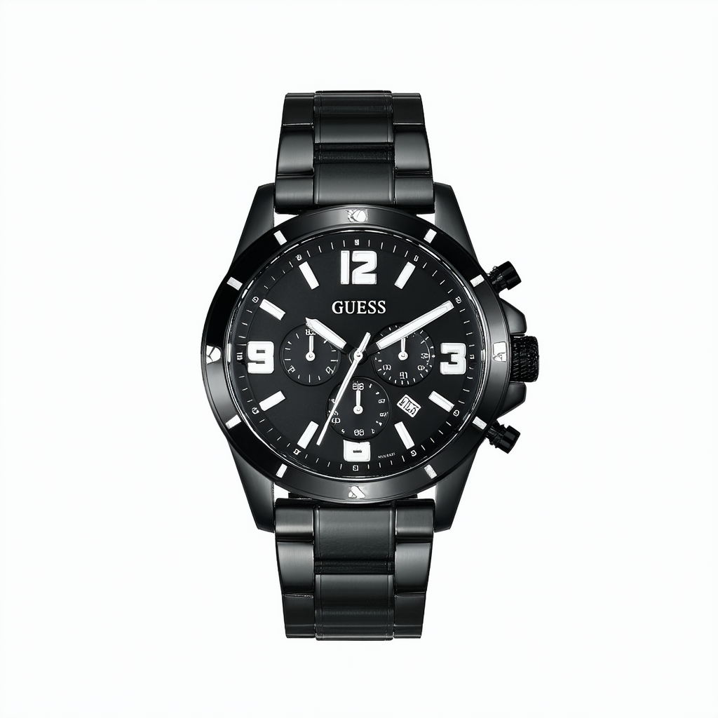 Guess Men's Black Sport Chronograph Watch